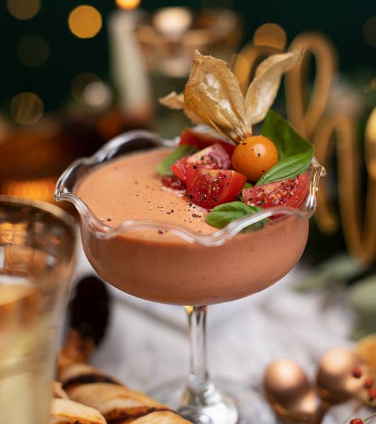 Tomato Panna Cotta with Tomato Crisp Sticks