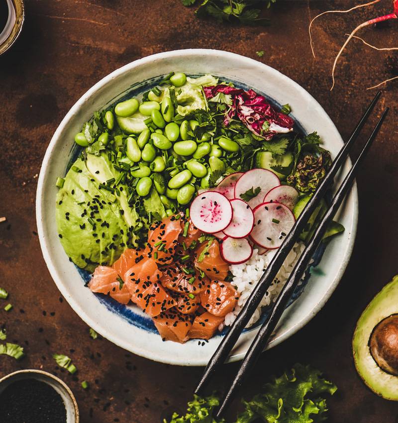 Poke Bowl o Buddha Bowl le ciotole take away