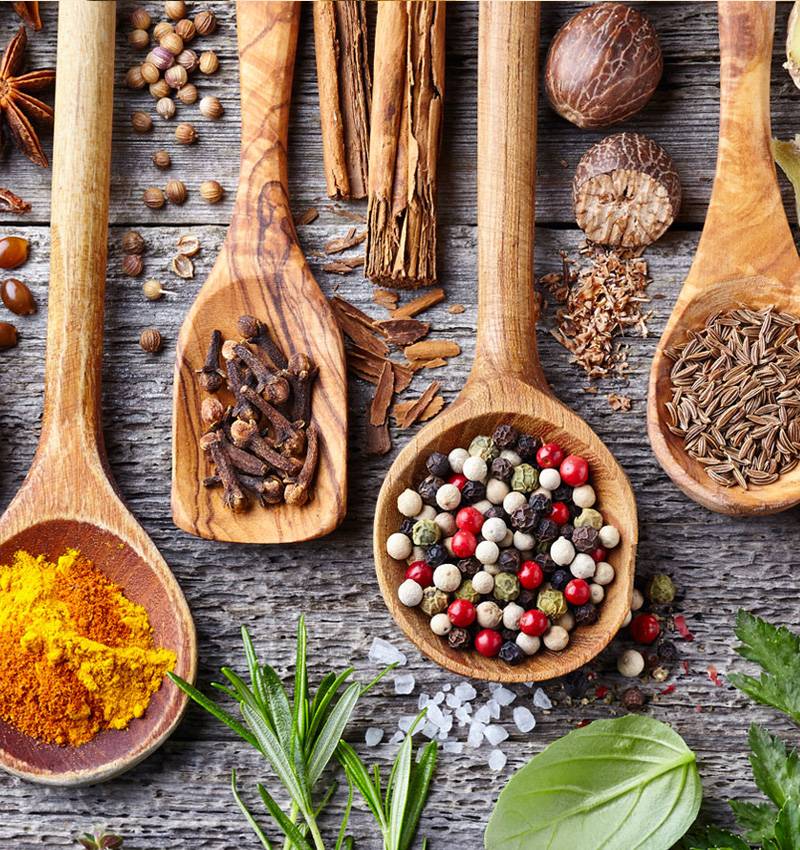 Aromatic herbs and spices