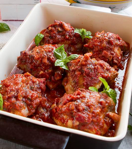 Chicken Arrabbiata With Pancetta