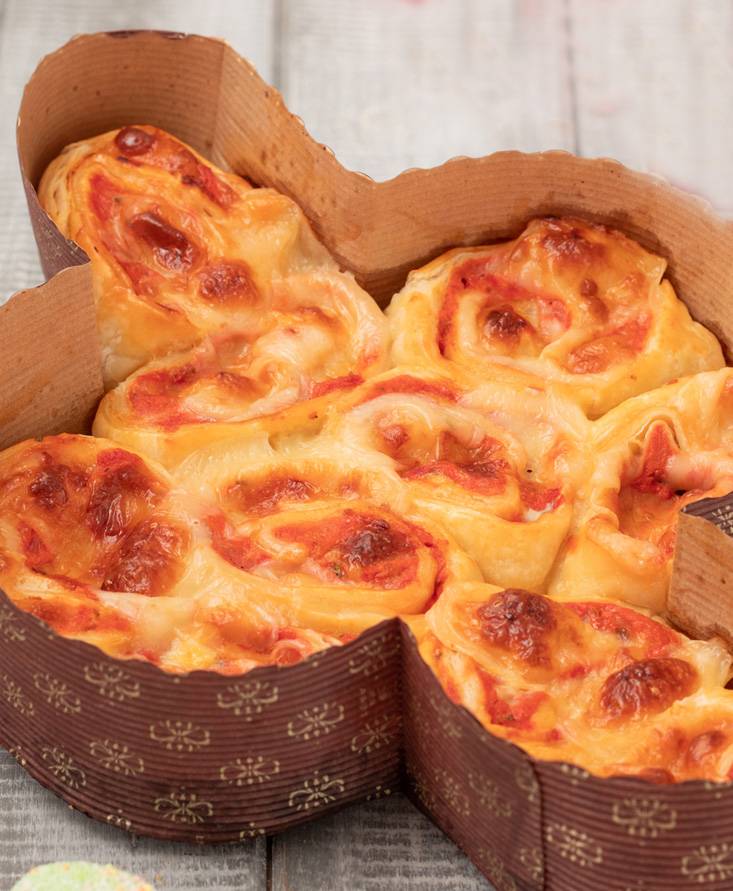Colomba di girelle alla pizza