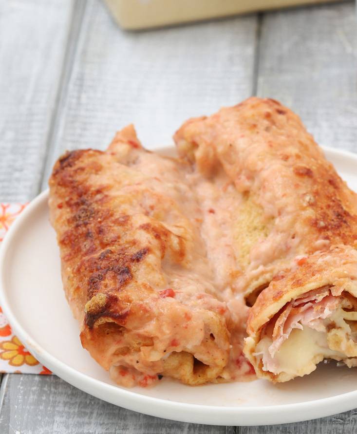 Crêpes speck e mozzarella