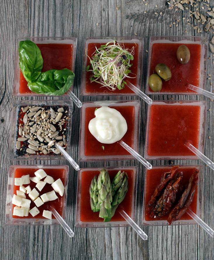 トマトクリームのフィンガーフード