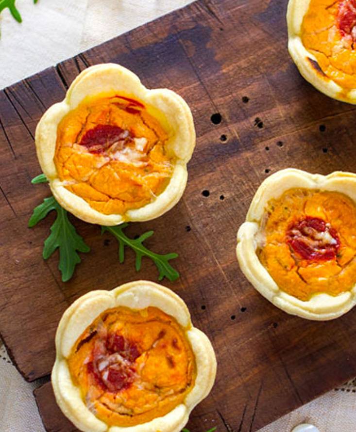 リコッタクリームのお花パイ