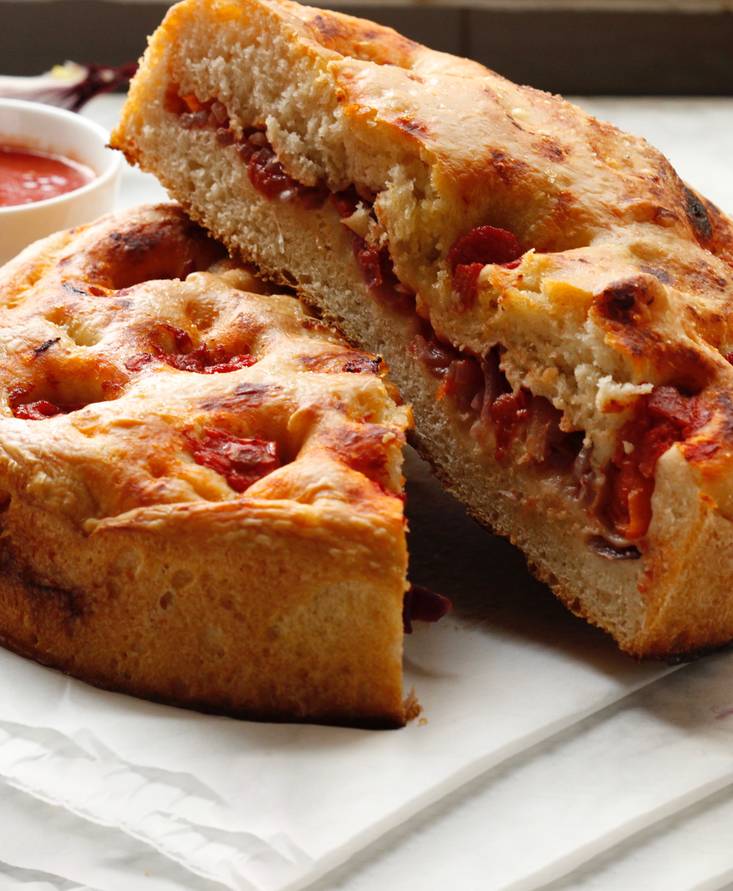 Focaccia con pomodoro