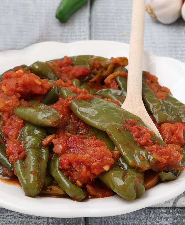 Friggitelli col pomodoro