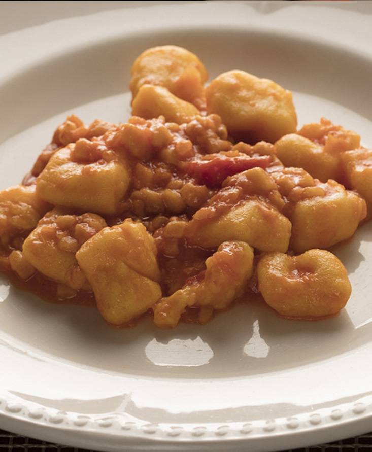 Gnocchi di patate con le “croste” di parmigiano
