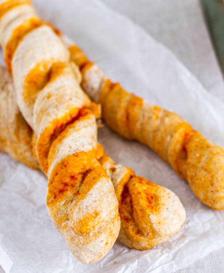 Grissini gusto pizza per vegetariani