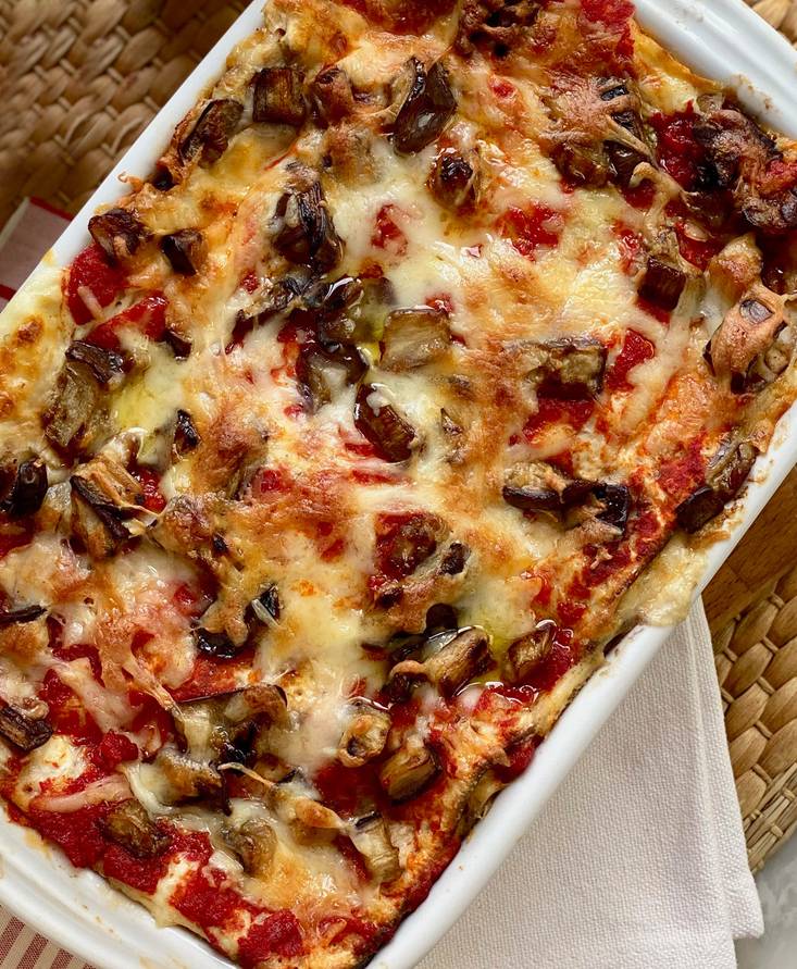 Lasagne di pane azzimo e verdure