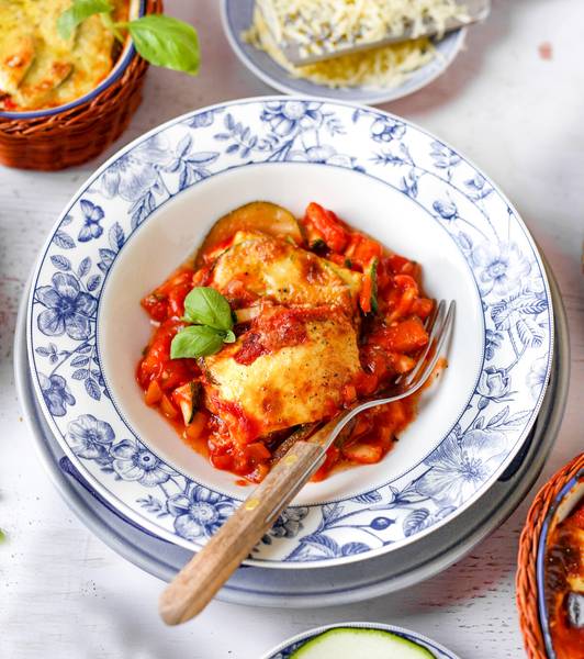 Vegetarian zucchini lasagna