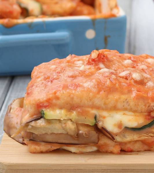 Lasagne di pancarrè alle verdure