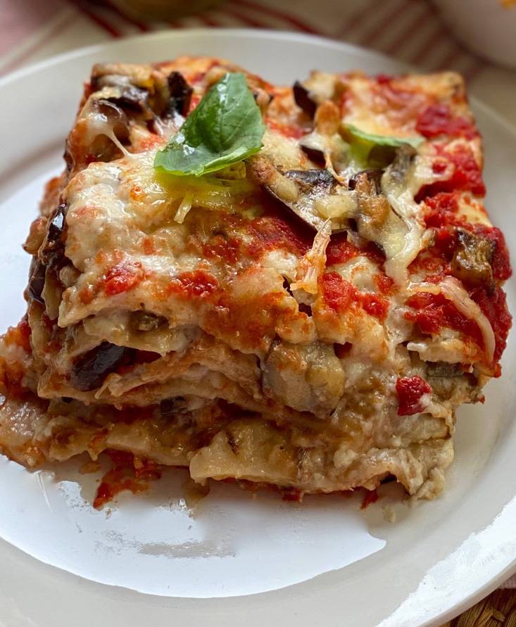 Lasagne di pane azzimo e verdure