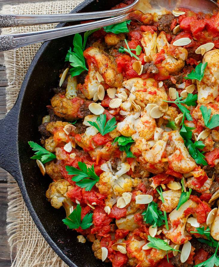 Mediterranean Tomato and Cauliflower Casserole