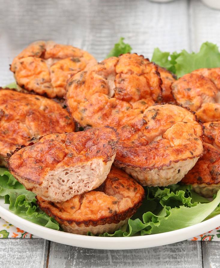 Muffin di albumi gusto pizza