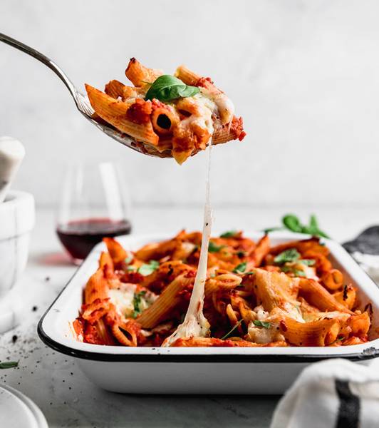 Pasta Caprese al horno