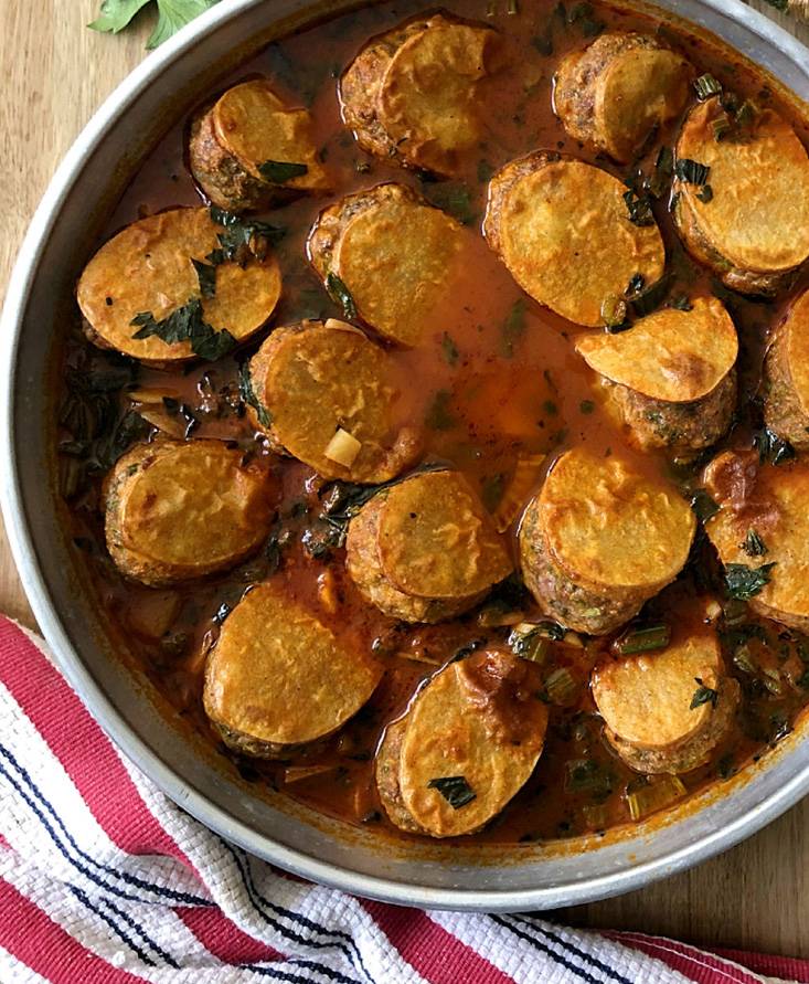 מתכון מפרום תפוחי אדמה במילוי בשר  / עז תלם