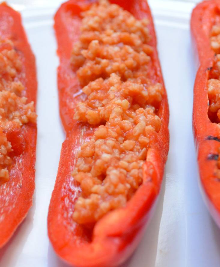 Peperoni ripieni di quinoa