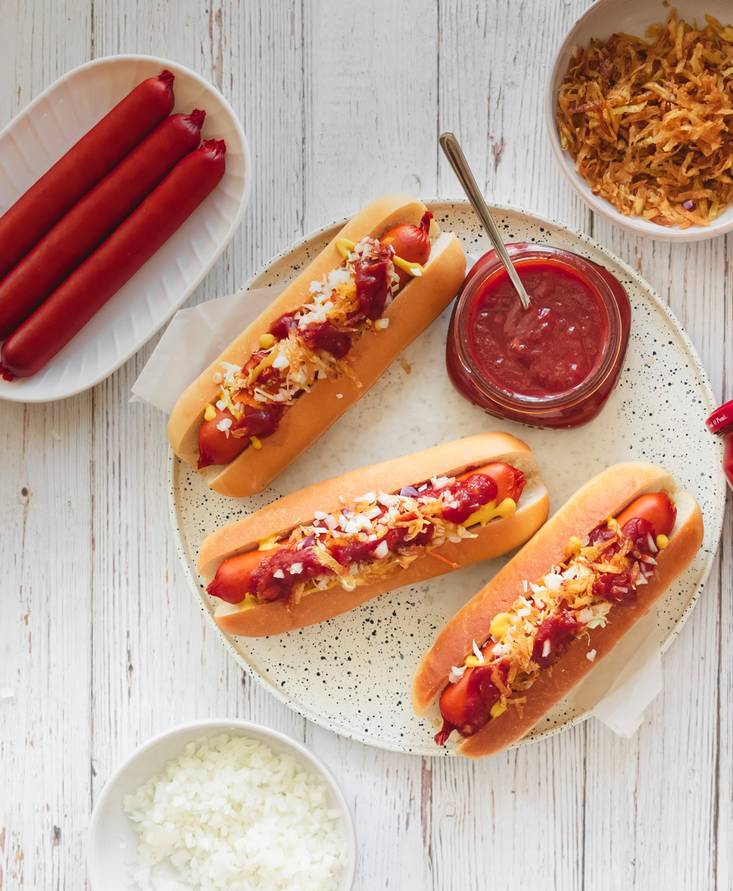 Perritos Calientes Venezolanos con Ketchup Casero Pomì