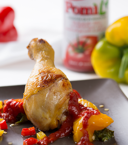 Pollo con i peperoni alla Romana