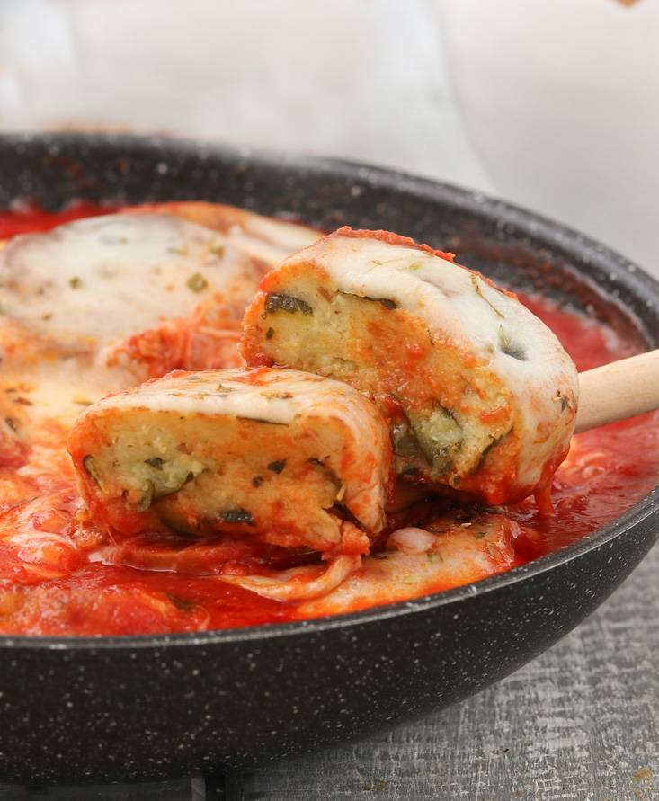 Polpette di zucchine alla pizzaiola