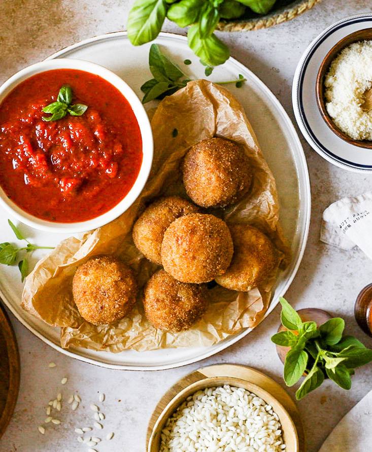 כדורי ריזוטו עם פרושוטו