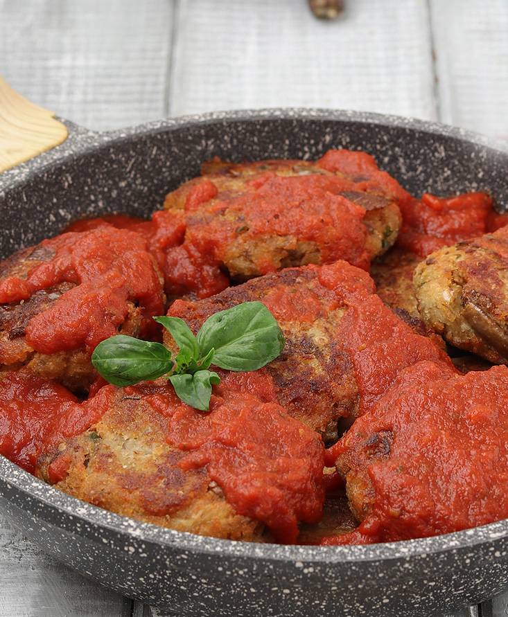 Polpette di melanzane al sugo