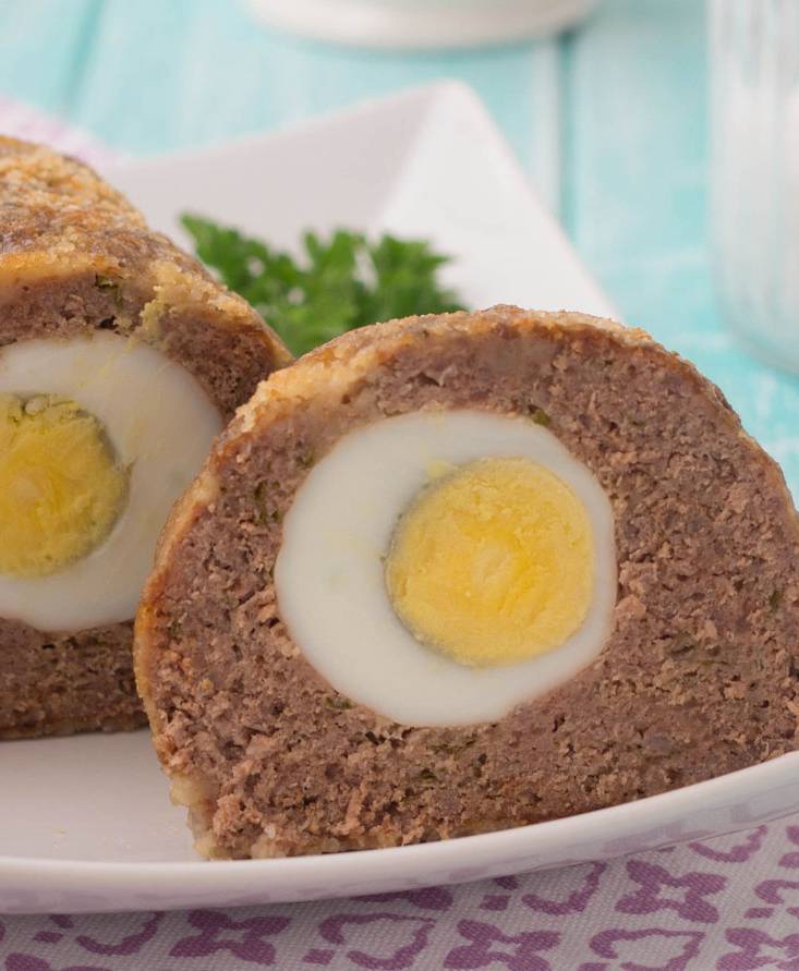 Polpettone ripieno di uova