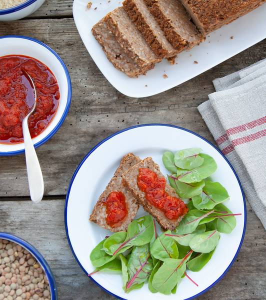 קציץ צמחוני מעדשים ואורז