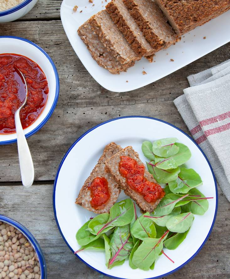 קציץ צמחוני מעדשים ואורז