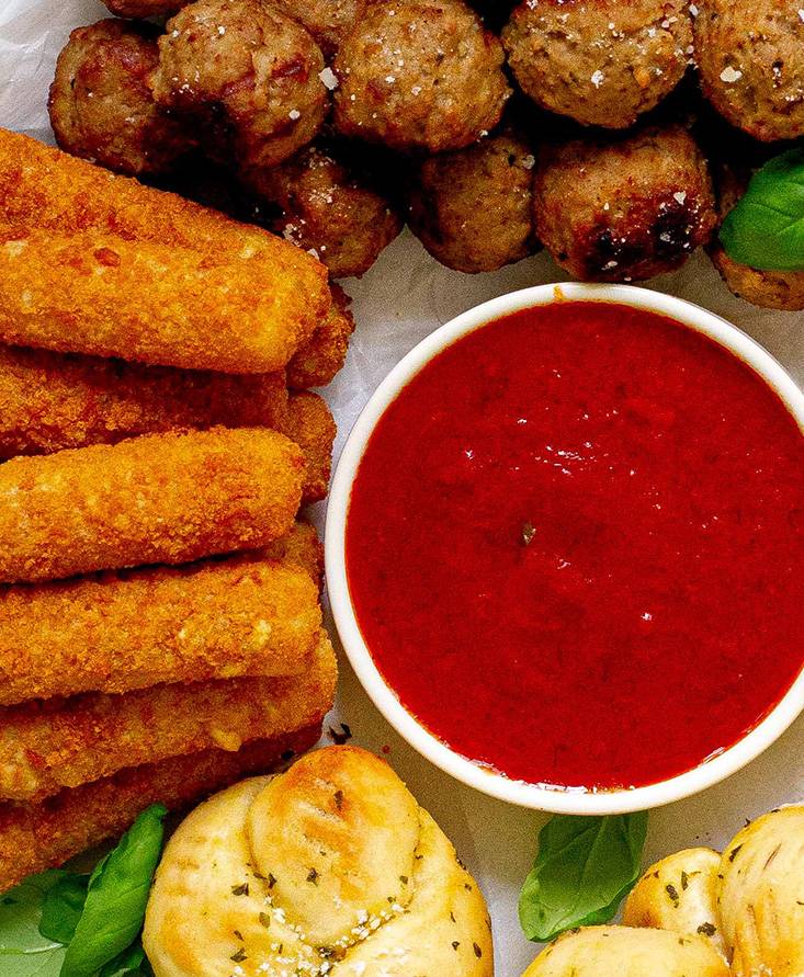 Plato de tentempiés a la marinera de Pomi