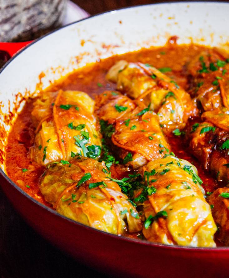 Pork and Cabbage Involtini