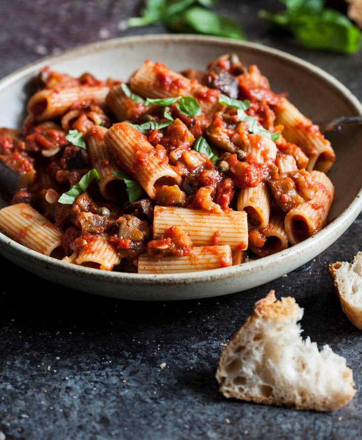 Vegan Rigatoni alla Norma
