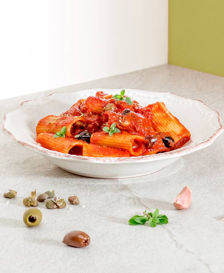 Rigatoni à la puttanesca