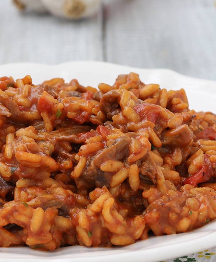Risotto funghi porcini e pomodoro