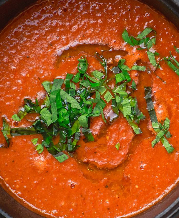 Roasted Red Pepper and Tomato Soup