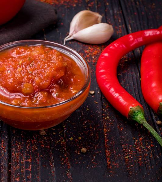 Острый соус из помидоров