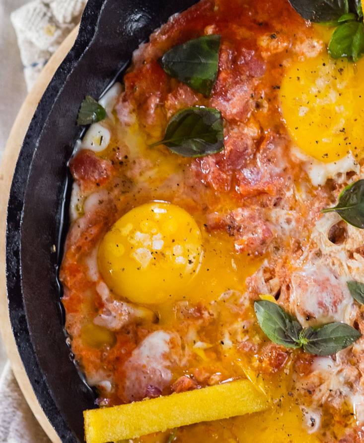 ביצים עם עגבניות ללא גלוטן