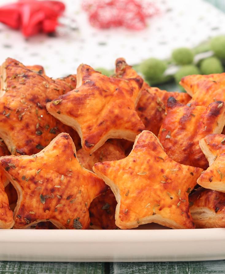 Stelline di sfoglia gusto pizza