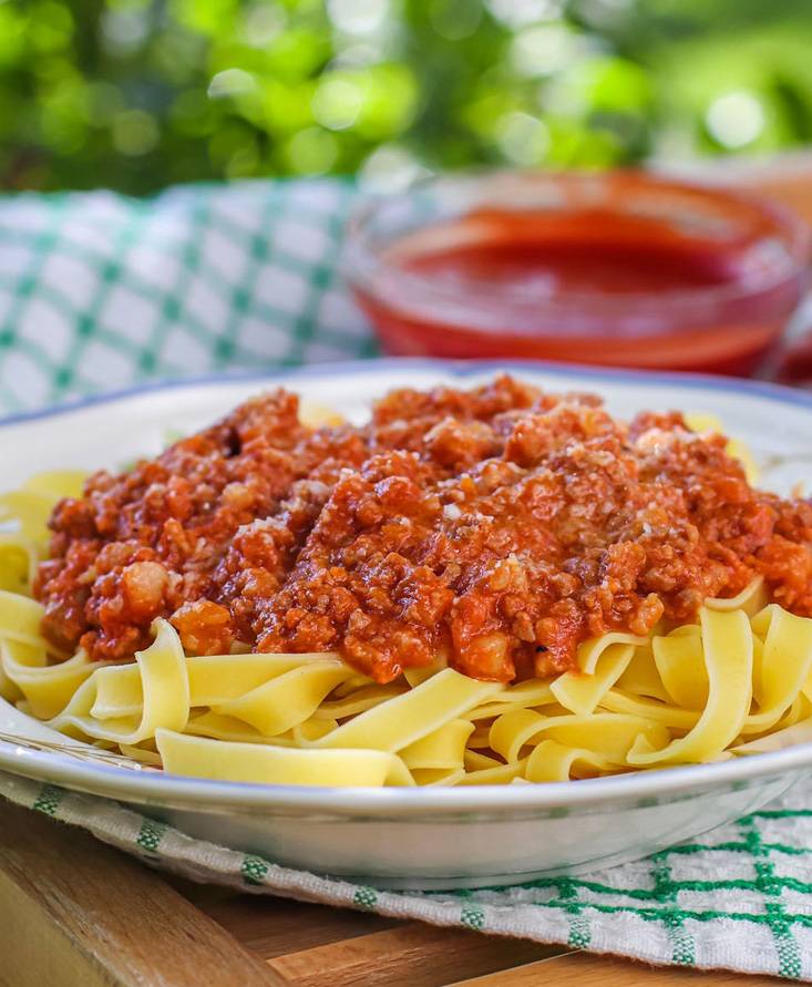 Тальятелле с рагу Болоньезе