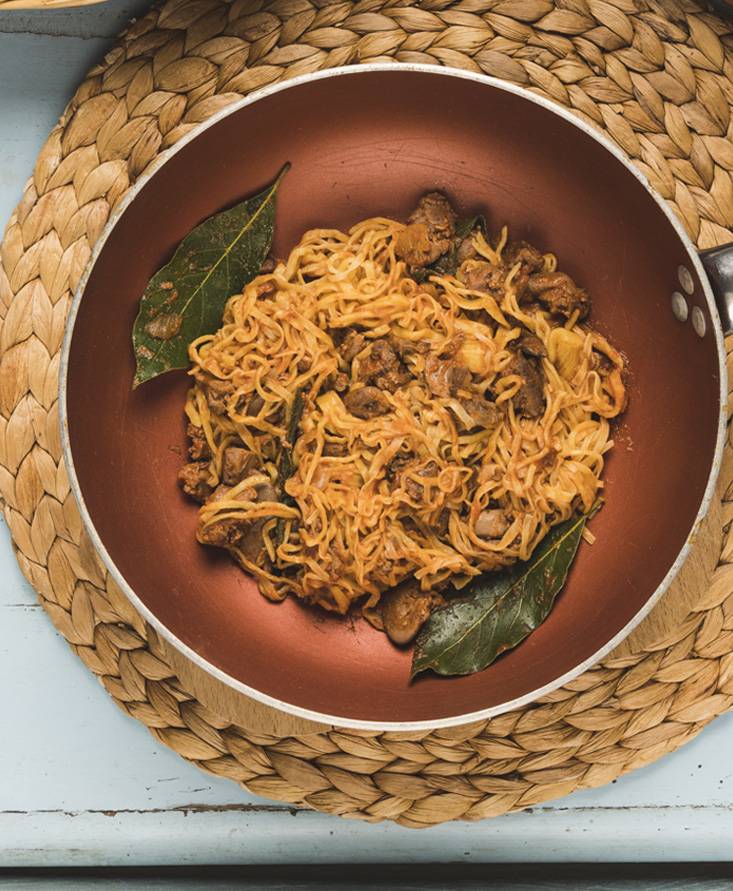 Tagliolini al ragù di fegatini