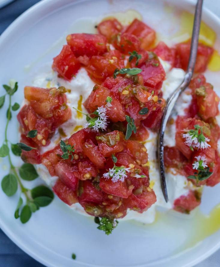 Tartarre di pomodoro con ricotta fresca
