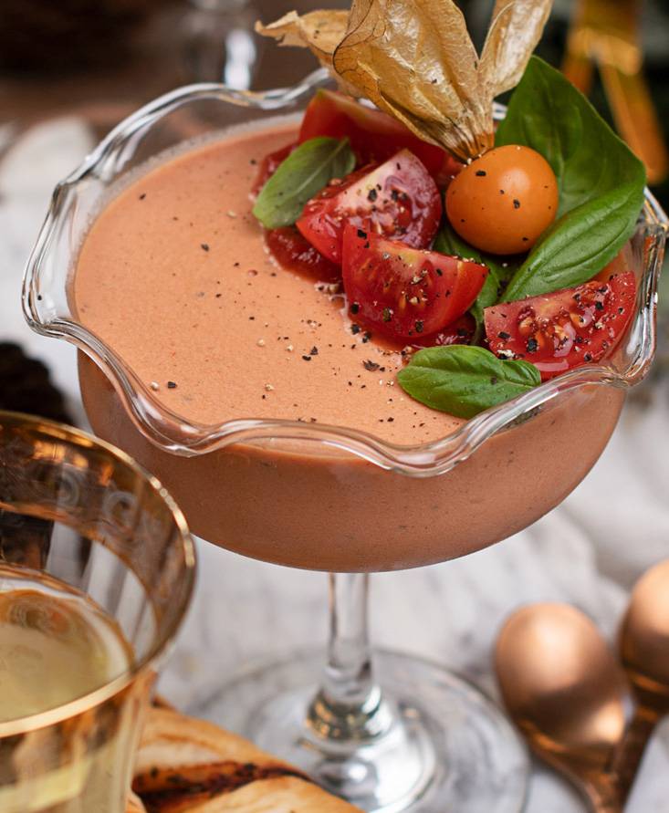 Tomato Panna Cotta with Tomato Crisp Sticks