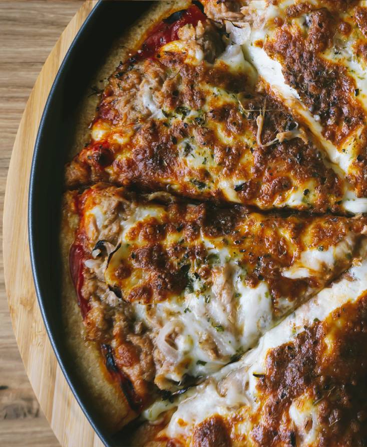 Pizza alla marinara tonno e acciughe