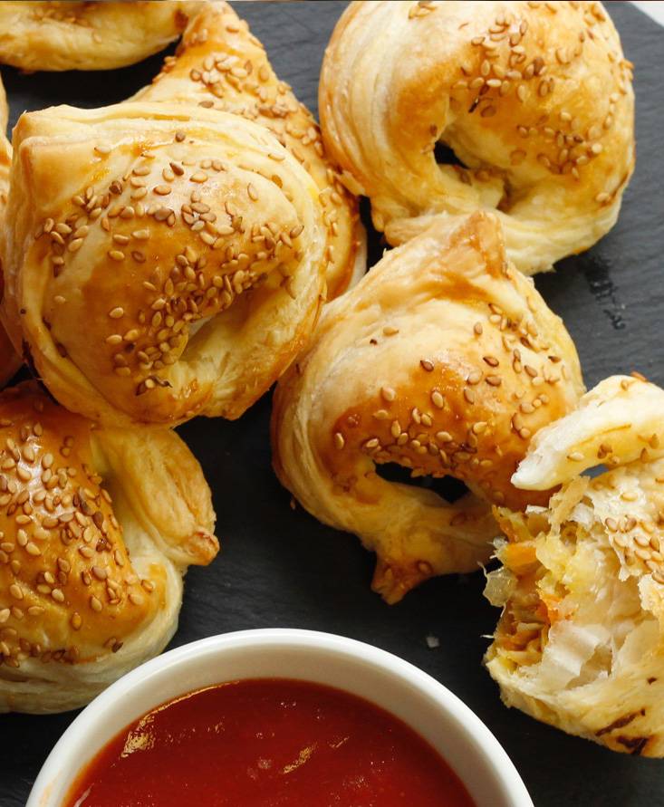 Tortelloni croccanti con salsa agrodolce Pomì