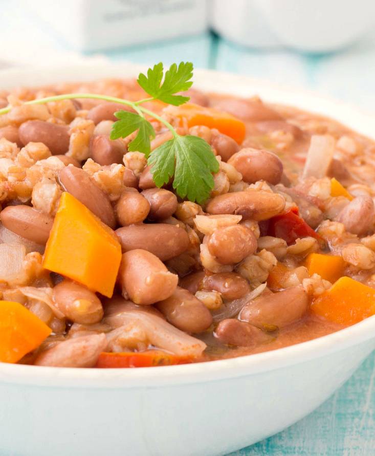 Zuppa di farro e fagioli